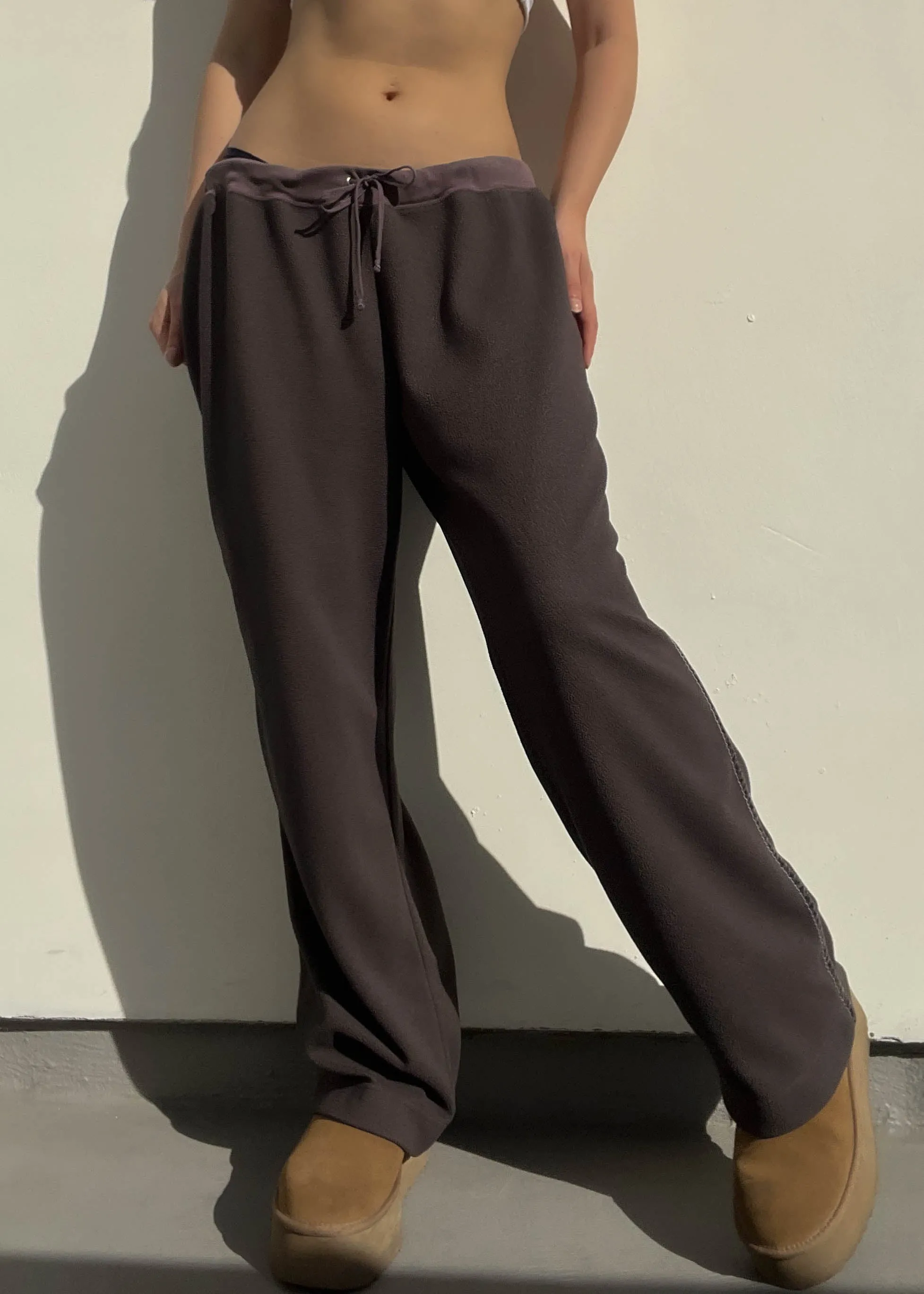 Brown Fleece Lounge Pants (L)