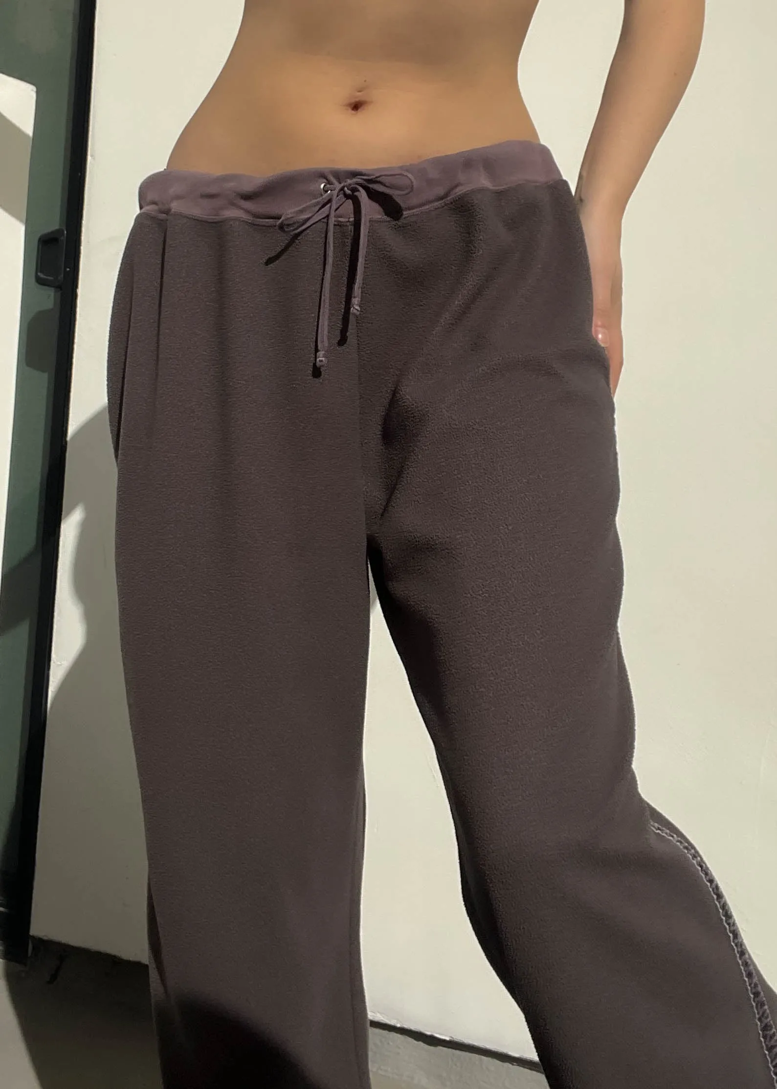 Brown Fleece Lounge Pants (L)
