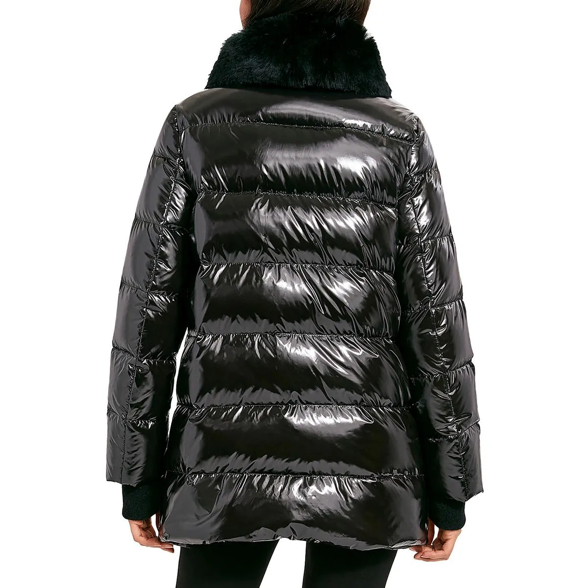 Dawn Levy Womens Shimmer Heavy Puffer Jacket