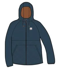 Dylan Recycled Insulated Full Zip Jacket - Tidal Blue