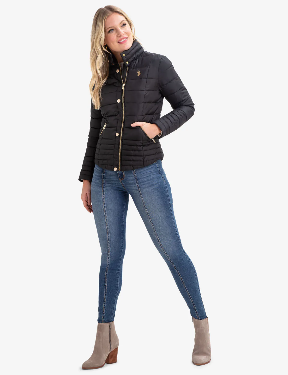 MOTO PUFFER COAT