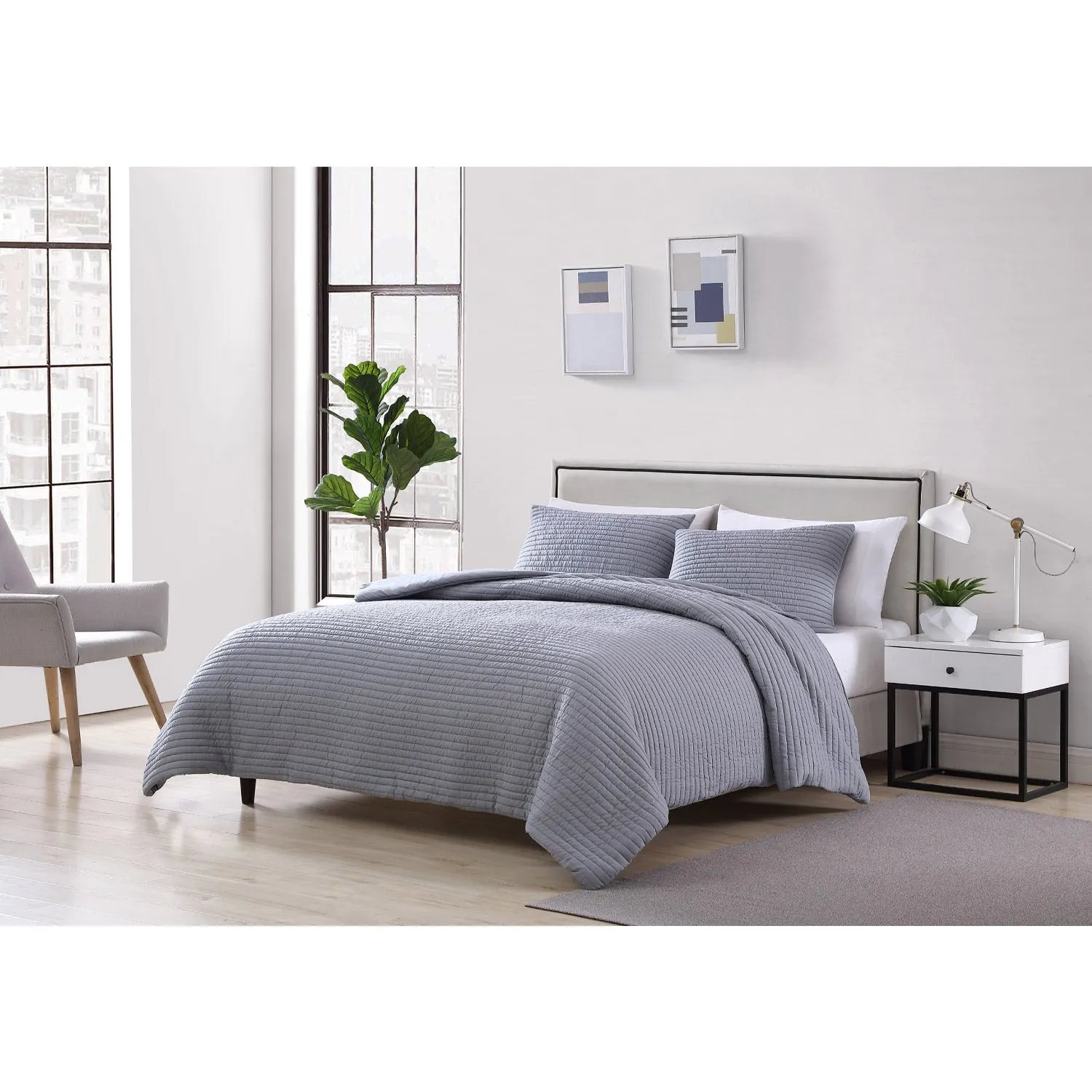Palm 3 Piece Comforter Set