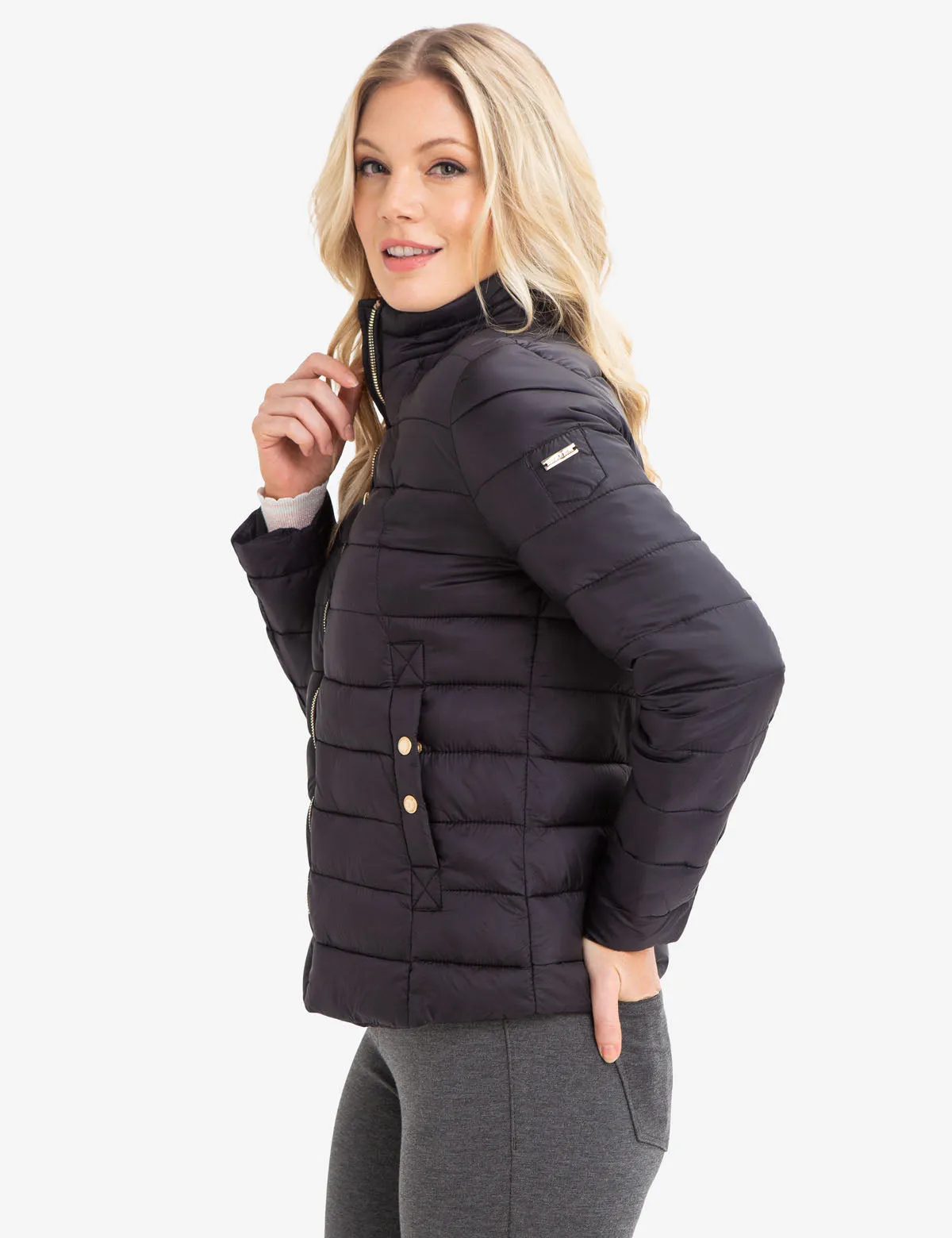 STAND COLLAR PUFFER COAT