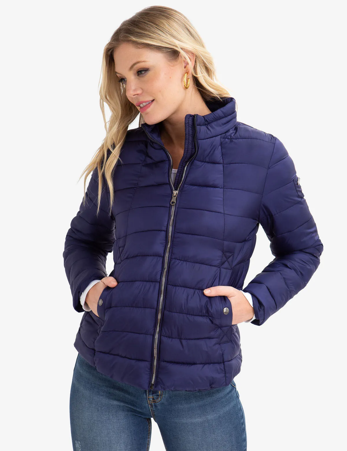 STAND COLLAR PUFFER COAT
