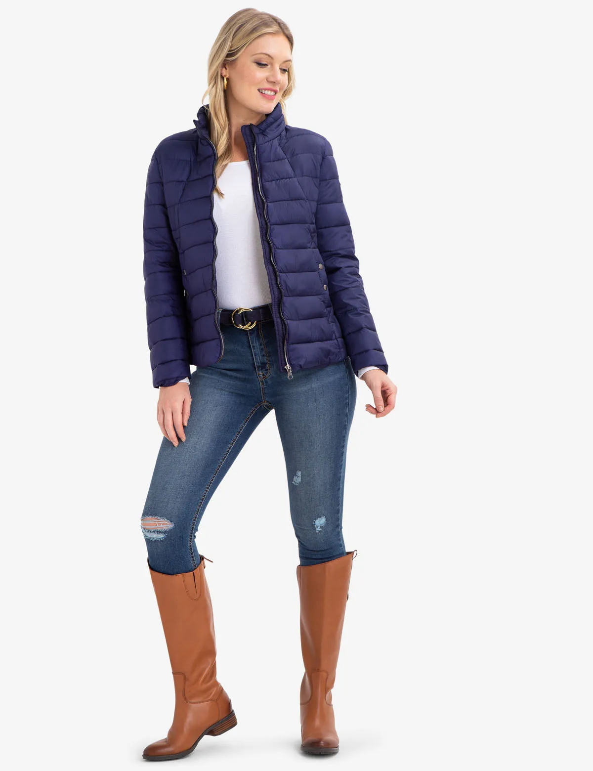 STAND COLLAR PUFFER COAT