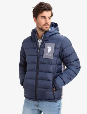 USPA FELT PATCH PUFFER COAT