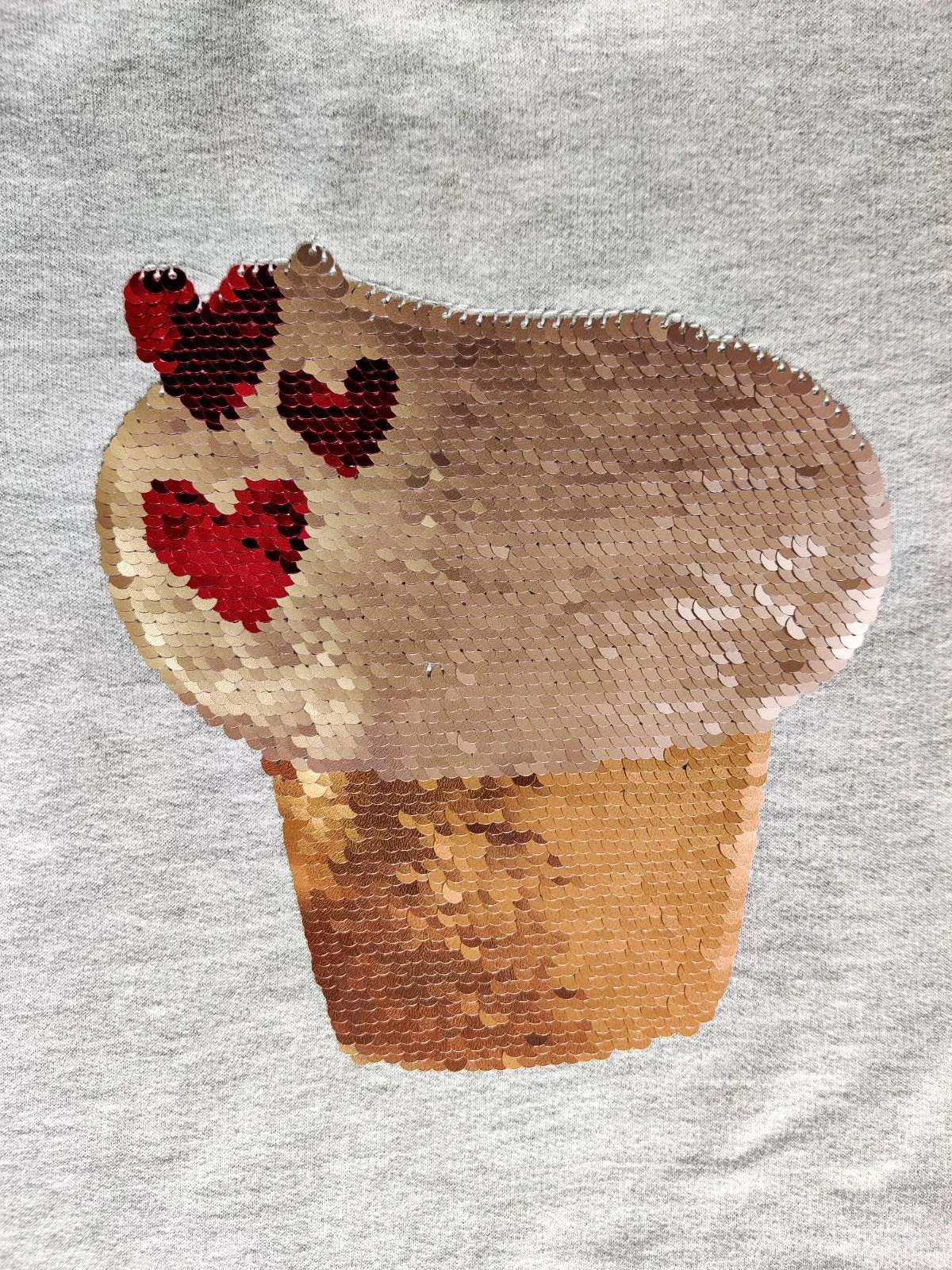 Winter Cupcake Sweatshirt And Gray Trouser Set