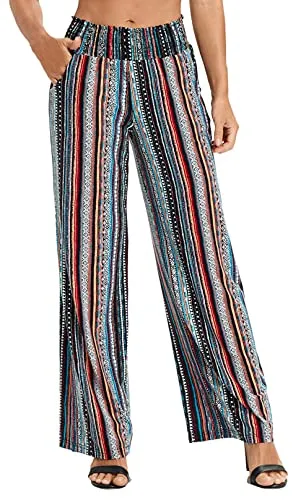 Women's Boho Palazzo Wide-Leg Lounge Pants  (13 styles)